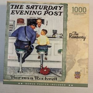 Vintage The Saturday Evening Post 1000 piece jigsaw Puzzle The Runaway Rockwell